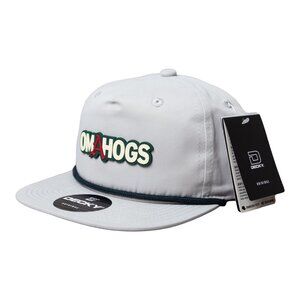 Arkansas Razorbacks OMAHOGS 3D Classic Rope Hat- Grey/ Charcoal